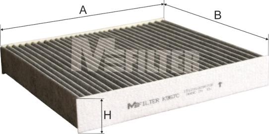 Mfilter K 967C - Фильтр воздуха в салоне autosila-amz.com