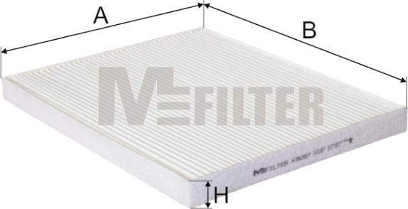 Mfilter K 9057 - Фильтр воздуха в салоне autosila-amz.com