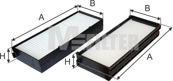 Mfilter K 9063-2 - Фильтр воздуха в салоне autosila-amz.com