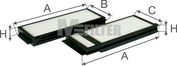 Mfilter K 9009-2 - Фильтр воздуха в салоне autosila-amz.com