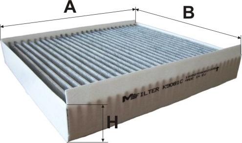 Mfilter K 9081C - Фильтр воздуха в салоне autosila-amz.com