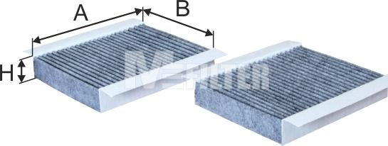 Mfilter K 9039C-2 - Фильтр воздуха в салоне autosila-amz.com