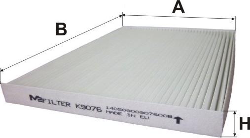 Mfilter K 9076 - Фильтр воздуха в салоне autosila-amz.com