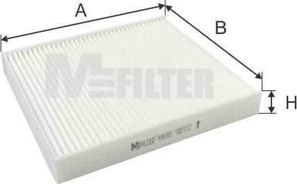 Mfilter K 9193 - Фильтр воздуха в салоне autosila-amz.com