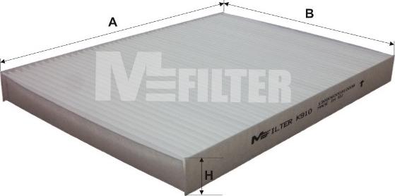 Mfilter K 910 - Фильтр воздуха в салоне autosila-amz.com