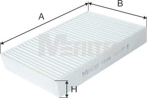 Mfilter K 9184 - Фильтр воздуха в салоне autosila-amz.com