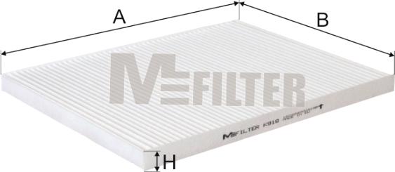 Mfilter K 918 - Фильтр воздуха в салоне autosila-amz.com