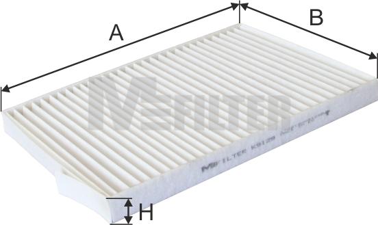 Mfilter K 9129 - Фильтр воздуха в салоне autosila-amz.com