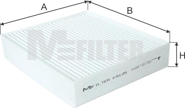 Mfilter K 9125 - Фильтр воздуха в салоне autosila-amz.com