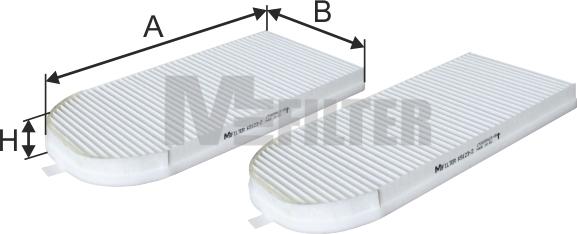 Mfilter K 9123-2 - Фильтр воздуха в салоне autosila-amz.com