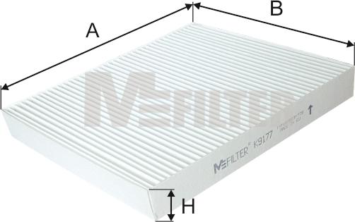 Mfilter K 9177 - Фильтр воздуха в салоне autosila-amz.com