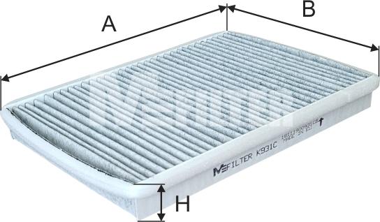 Mfilter K 931C - Фильтр воздуха в салоне autosila-amz.com