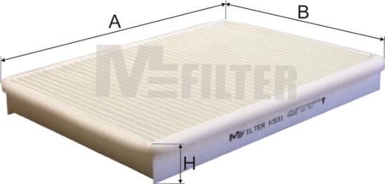 Mfilter K 931 - Фильтр воздуха в салоне autosila-amz.com