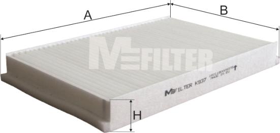 Mfilter K 937 - Фильтр воздуха в салоне autosila-amz.com