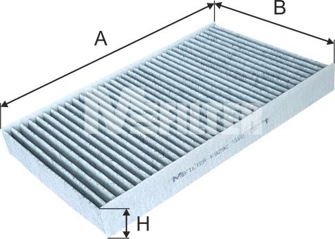 Mfilter K 929C - Фильтр воздуха в салоне autosila-amz.com