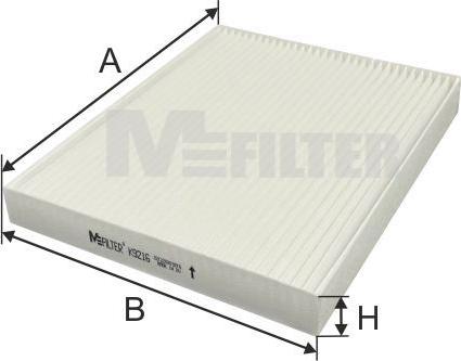 Mfilter K 9216 - Фильтр воздуха в салоне autosila-amz.com