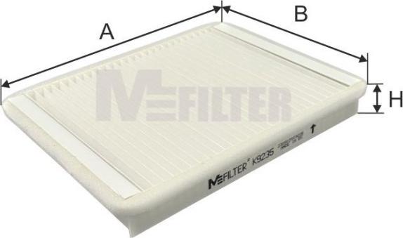 Mfilter K 9235 - Фильтр воздуха в салоне autosila-amz.com