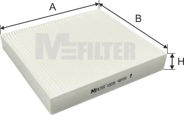 Mfilter K 9226 - Фильтр воздуха в салоне autosila-amz.com