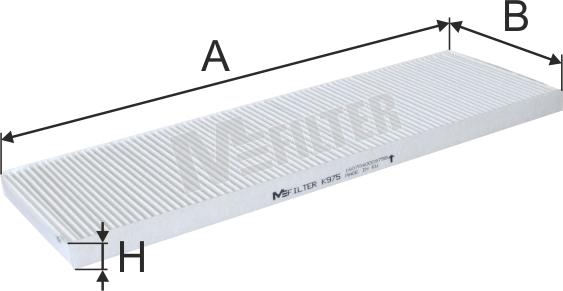 Mfilter K 975 - Фильтр воздуха в салоне autosila-amz.com
