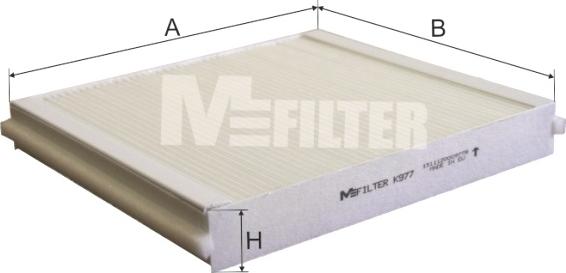Mfilter K 977 - Фильтр воздуха в салоне autosila-amz.com