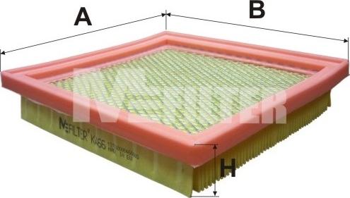 Mfilter K 466 - Воздушный фильтр, двигатель autosila-amz.com