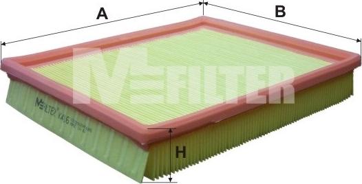 Mfilter K 416 - Воздушный фильтр, двигатель autosila-amz.com