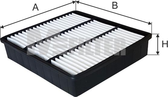 Mfilter K 489 - Воздушный фильтр, двигатель autosila-amz.com