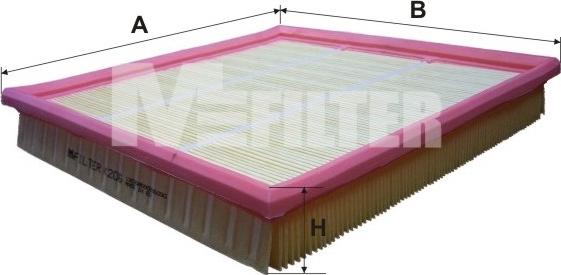 Mfilter K 206 - Воздушный фильтр, двигатель autosila-amz.com