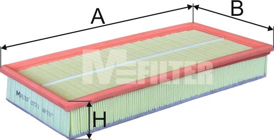 Mfilter K 272/1 - Воздушный фильтр, двигатель autosila-amz.com