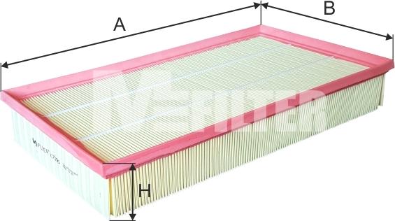 Mfilter K 7096 - Воздушный фильтр, двигатель autosila-amz.com