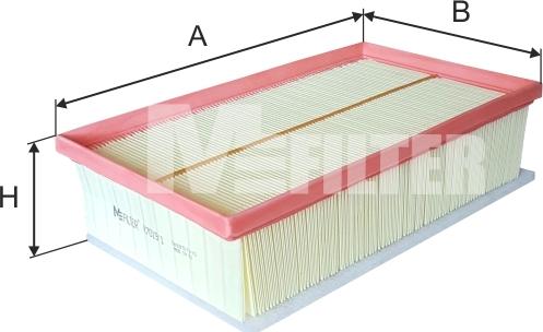 Mfilter K 7019/1 - Воздушный фильтр, двигатель autosila-amz.com