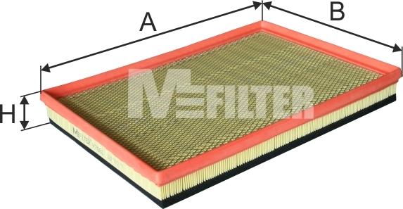 Mfilter K 7081 - Воздушный фильтр, двигатель autosila-amz.com