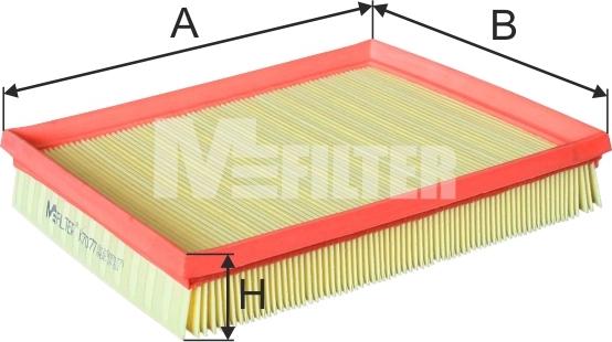 Mfilter K 7077 - Воздушный фильтр, двигатель autosila-amz.com