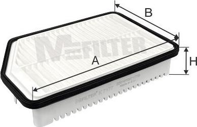 Mfilter K 7177 - Воздушный фильтр, двигатель autosila-amz.com