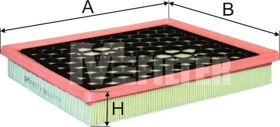 Mfilter K 786 - Воздушный фильтр, двигатель autosila-amz.com