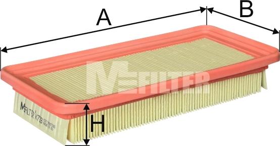 Mfilter K 728 - Воздушный фильтр, двигатель autosila-amz.com