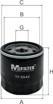 Mfilter TF 6549 - Масляный фильтр autosila-amz.com