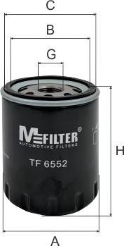 Mfilter TF 6552 - Масляный фильтр autosila-amz.com