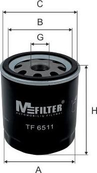 Mfilter TF 6511 - фильтр масляный!\ Toyota 4 Runner/Hi-Ace/Land Cruiser/Previa/Yaris 2.0-3.4/1.4D 84> autosila-amz.com