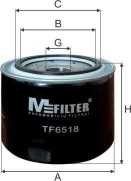 Mfilter TF6518 - Масляный фильтр autosila-amz.com