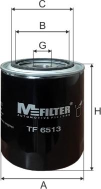 Mfilter TF 6513 - Масляный фильтр autosila-amz.com