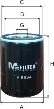 Mfilter TF 6534 - Масляный фильтр autosila-amz.com