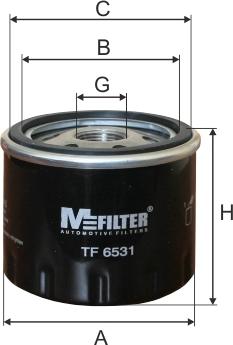 Mfilter TF 6531 - Масляный фильтр autosila-amz.com