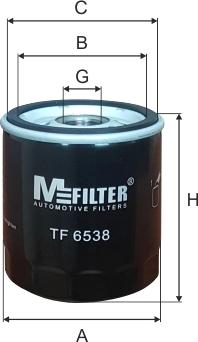 Mfilter TF 6538 - Масляный фильтр autosila-amz.com