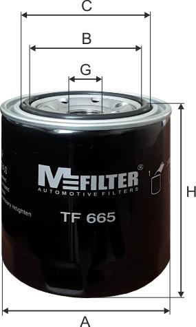 Mfilter TF665 - Масляный фильтр autosila-amz.com