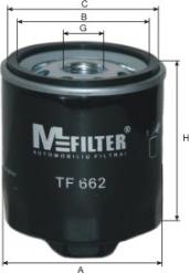 Mfilter TF 662 - фильтр масляный!\ VW Golf/Polo, Seat Ibiza/Toledo 1.4-1.6 99>, Audi A2 1.4 00> autosila-amz.com