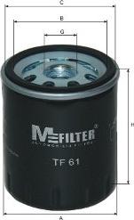 Mfilter TF 61 - Масляный фильтр autosila-amz.com