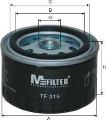 Mfilter TF 315 - Масляный фильтр autosila-amz.com