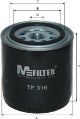 Mfilter TF 316 - Масляный фильтр autosila-amz.com