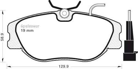 MGA 455 - Тормозные колодки, дисковые, комплект autosila-amz.com